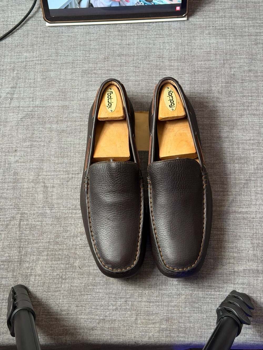 Børn Men's Brompton II Brown Leather Driving Loafers